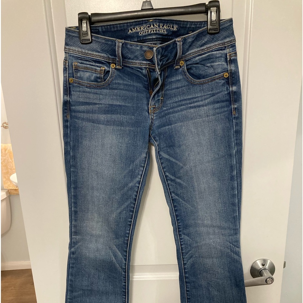 American Eagle, super stretch, slim boot. Size 4.